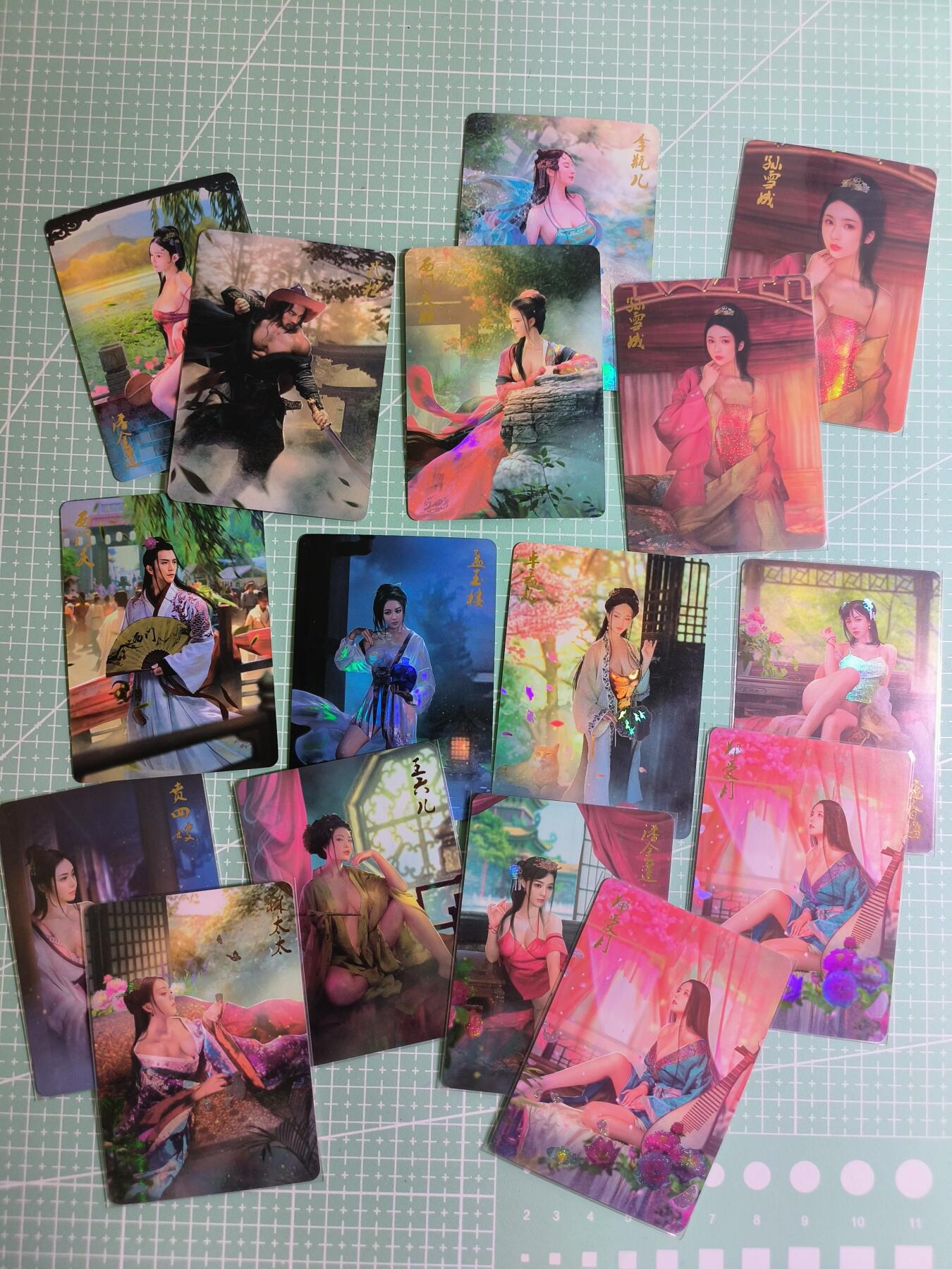 C先生卡牌 第24期  零抽层收拍品，送拍加微私聊 【彩闪】燎原文化《金瓶梅》16张
