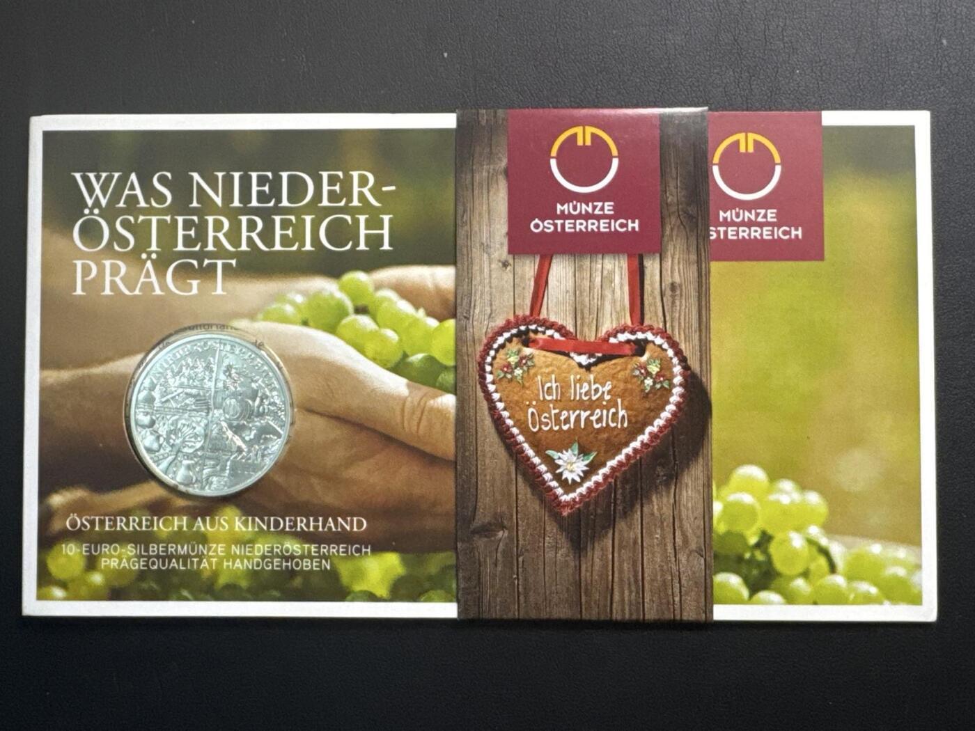 ❤️【币观天下】❤️ 第344期钱币秒杀拍卖场- 2026.3.6周五晚上6点半场 长期征集拍品  奥地利联邦省系列银币 原厂封装卡册(面值10欧，重量17.3克)2013年下奥地利州