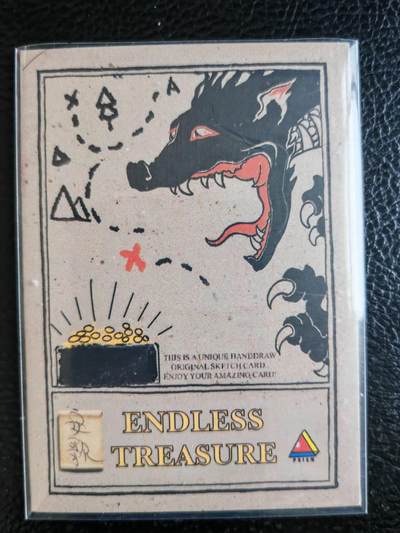 阳大大卡牌拍卖第104期（持续收拍品，周五晚上九点截拍，进群福利早知道） 【手绘卡】巫师与龙-画师安歌