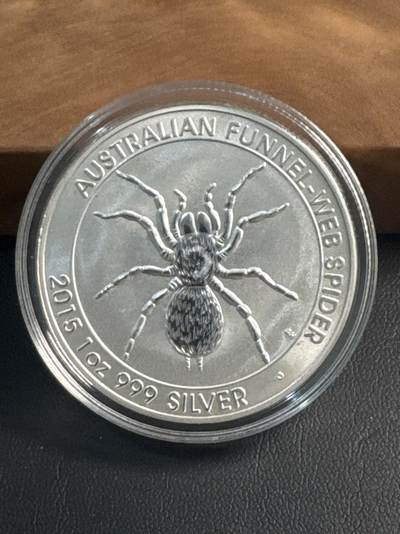 ❤️【币观天下】❤️ 第344期钱币秒杀拍卖场- 2026.3.13周五晚上6点半场 长期征集拍品  - 2015年澳大利亚漏斗网蜘蛛银币