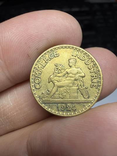 2026年集古藏今外币拍卖第三期-第2场—（总第312拍），可以寄存60天，满160元包邮。 - 1924年法国50分