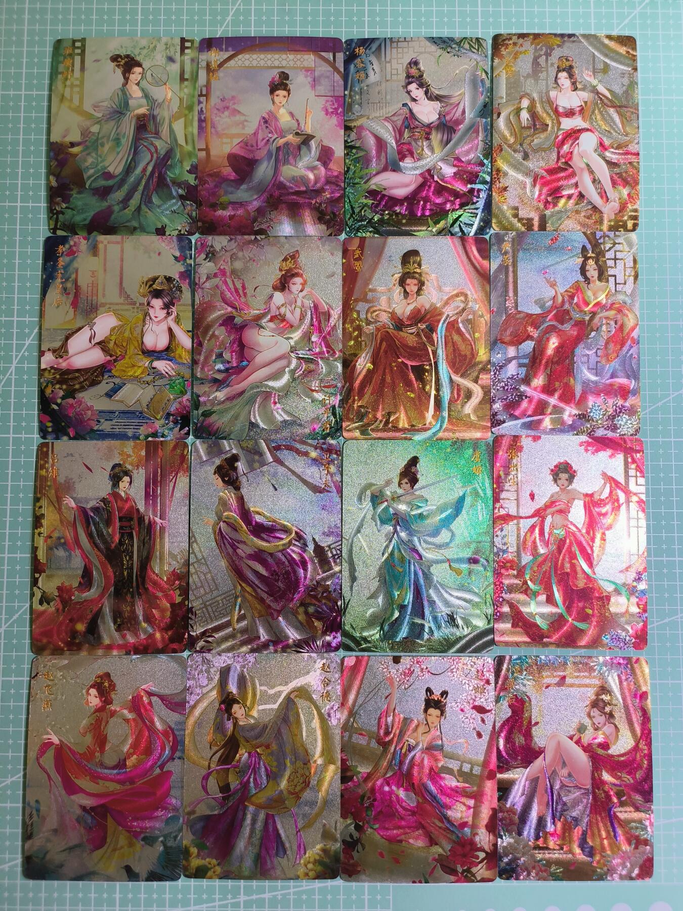 C先生卡牌 第24期  零抽层收拍品，送拍加微私聊 【粗闪】燎原文化×玲姐《解语花》16张