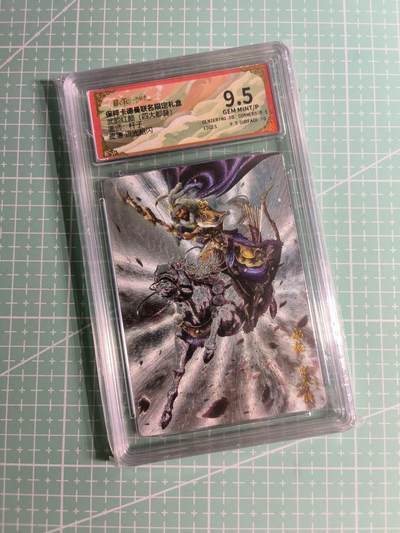 C先生卡牌 第24期  零抽层收拍品，送拍加微私聊 - 【折光粗闪】卡德曼×杆子《武韵红颜》庞德 9.5分