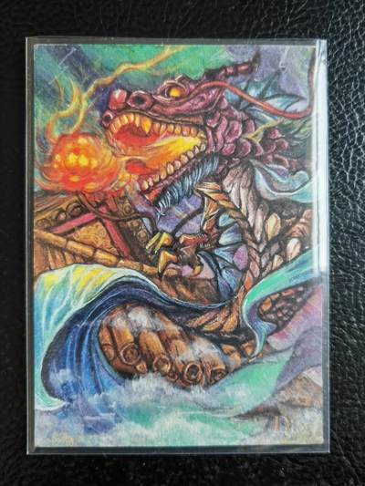 阳大大卡牌拍卖第104期（持续收拍品，周五晚上九点截拍，进群福利早知道） - 【手绘卡】狼人-画师凤羽-画魂工作室