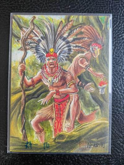 阳大大卡牌拍卖第104期（持续收拍品，周五晚上九点截拍，进群福利早知道） - 【手绘卡】密林巫师-画师修罗-绘心阁