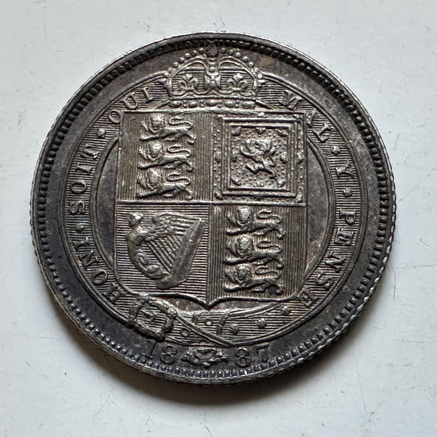 🌹外币初藏🌹🐯2026年第28场   每周二四六晚8️⃣点 接代拍 英国 1887年 维多利亚 6便士银币 92.5%银 2.83g 19.4mm 五彩好品