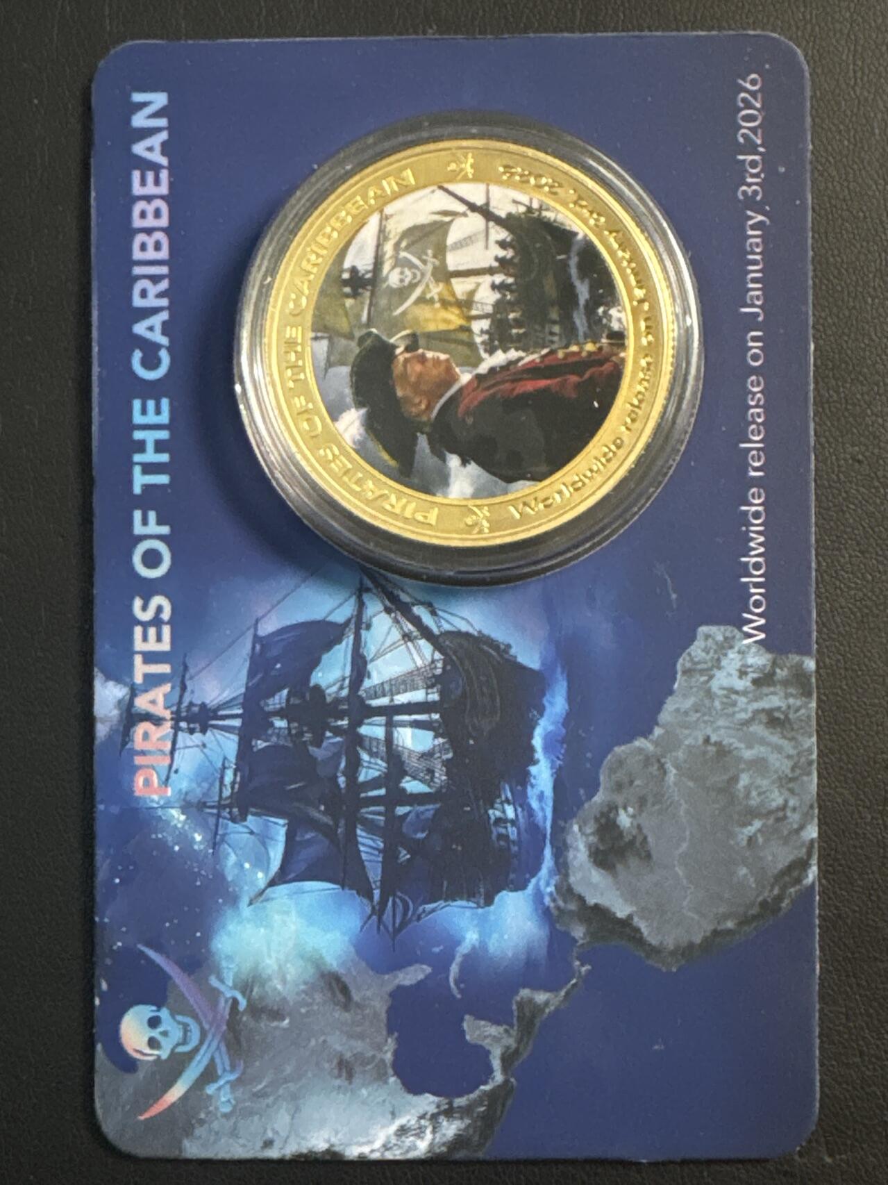 ❤️【币观天下】❤️ 第344期钱币秒杀拍卖场- 2026.3.6周五晚上6点半场 长期征集拍品  特朗普海盗趣味镀金纪念章