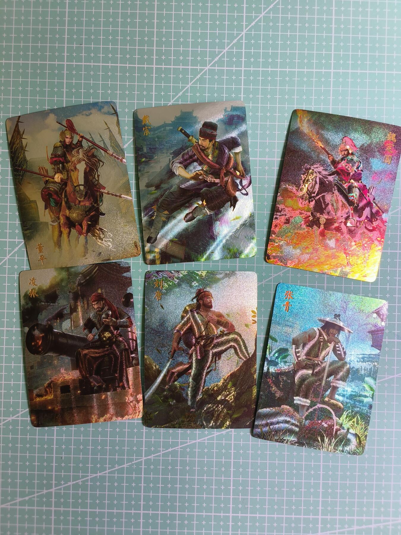 C先生卡牌 第24期  零抽层收拍品，送拍加微私聊 【粗闪】焱卡文化×黄子鉴《燎原水浒》6张