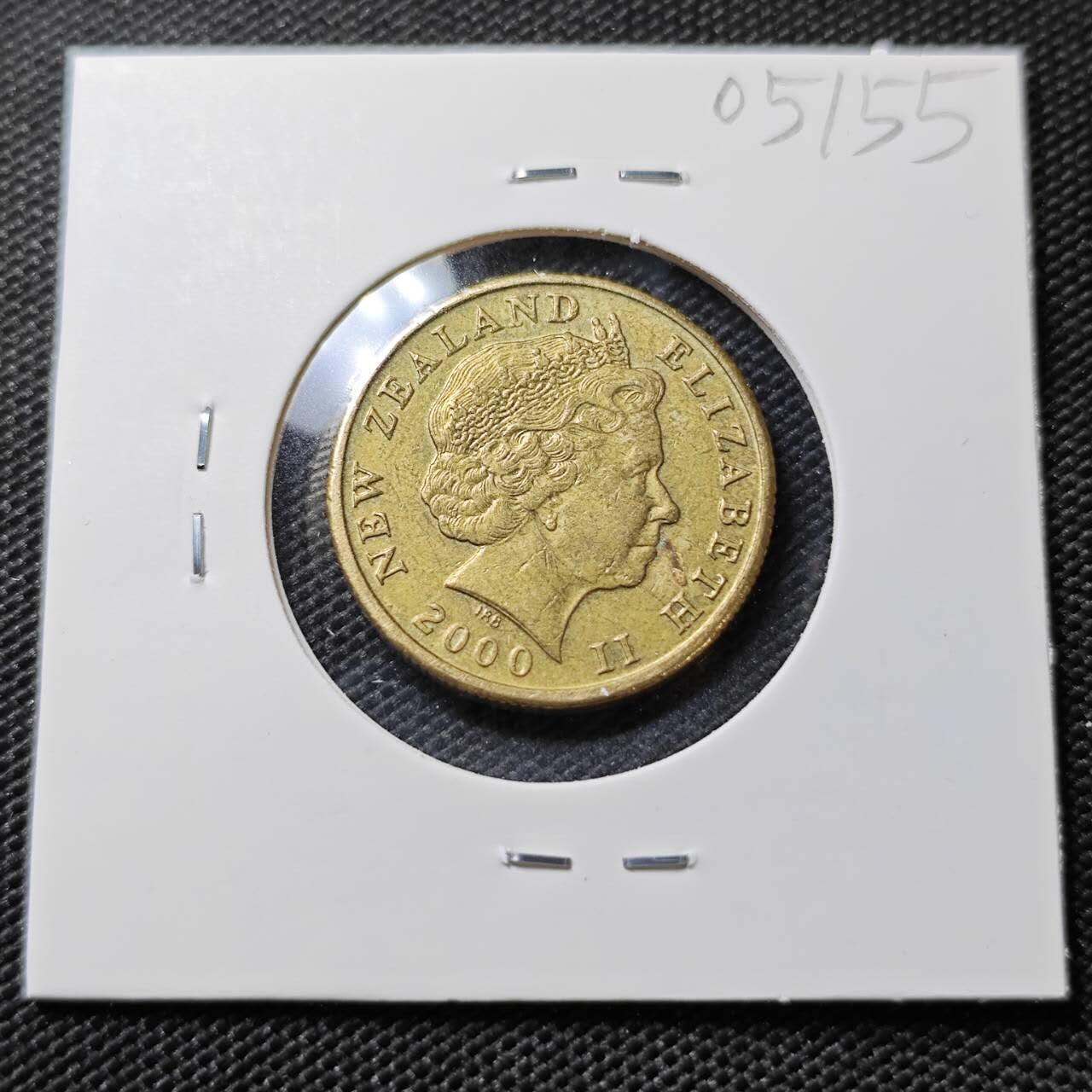 KK钱币收藏小铺   第405期 2月预留时间 周末发货 2000新西兰1元 