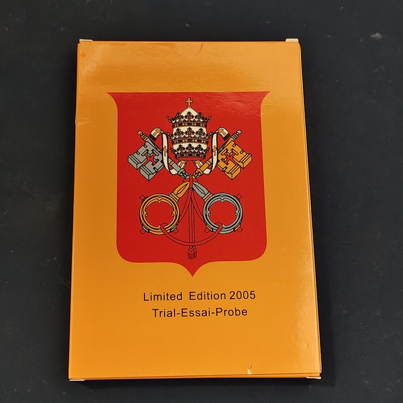 【全场包邮】纯粹捡漏拍511场 【样币】梵蒂冈2005年盒装欧元样币套币
