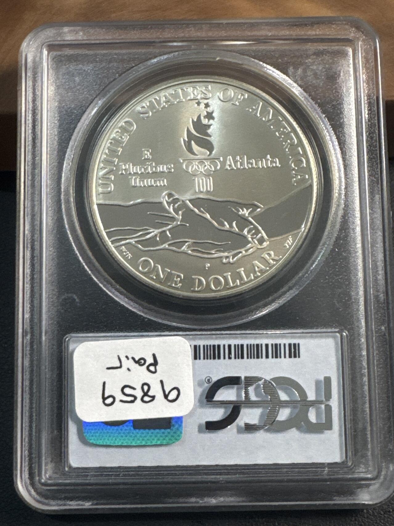 ❤️【币观天下】❤️ 第344期钱币秒杀拍卖场- 2026.3.6周五晚上6点半场 长期征集拍品  1995年美国奥运会盲人跑步纪念银币PCGS PR69