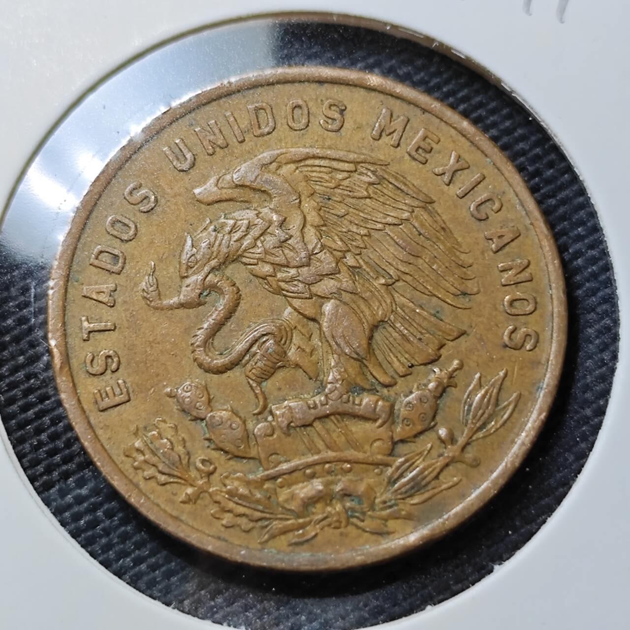 KK钱币收藏小铺   第405期 2月预留时间 周末发货 1968墨西哥20分