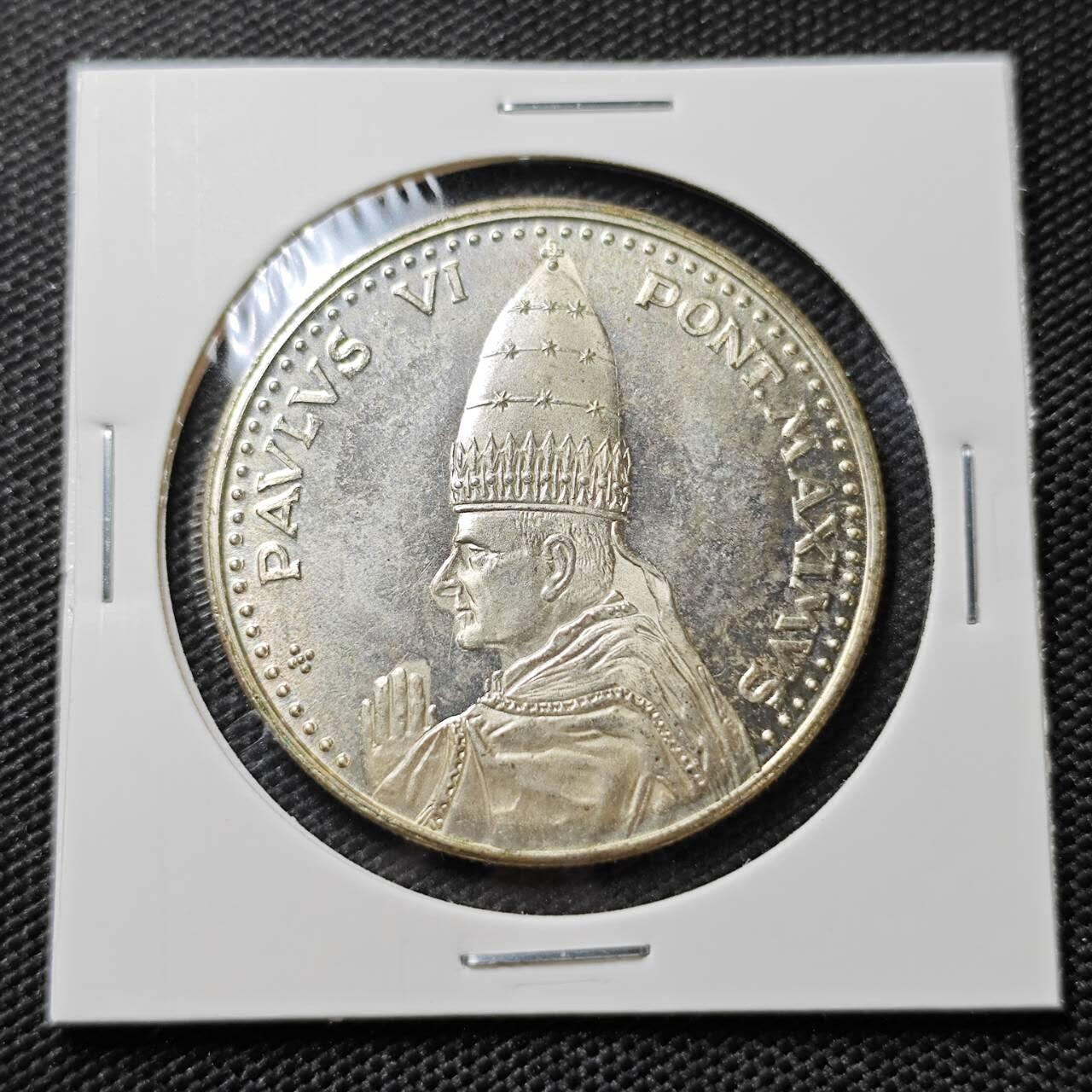 KK钱币收藏小铺   第405期 2月预留时间 周末发货  梵蒂冈镀银章