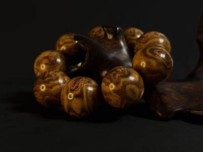 零元拍：超豪华鬼脸海南黄花梨大手持，44MM。太霸气了 - 零元拍：超豪华鬼脸海南黄花梨大手持，44MM。太霸气了