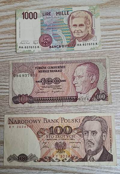 【币将精彩】纸币杂项拍卖（2026-3-15） - 外币旧票3枚