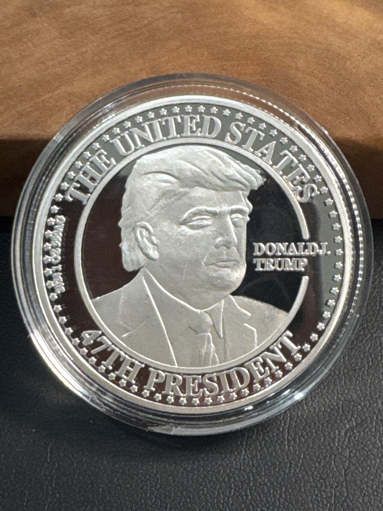 ❤️【币观天下】❤️ 第344期钱币秒杀拍卖场- 2026.3.6周五晚上6点半场 长期征集拍品  第47届美国总统特朗普懂王1盎司银章