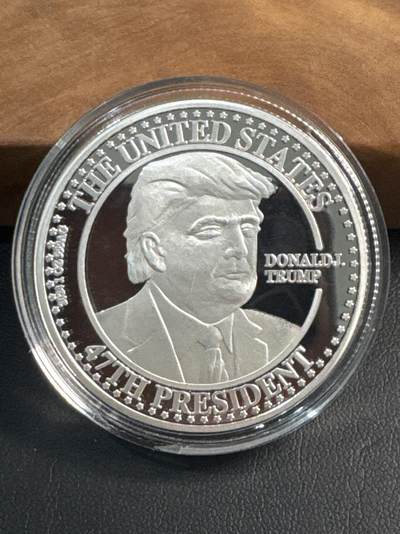 ❤️【币观天下】❤️ 第344期钱币秒杀拍卖场- 2026.3.6周五晚上6点半场 长期征集拍品  - 第47届美国总统特朗普懂王1盎司银章