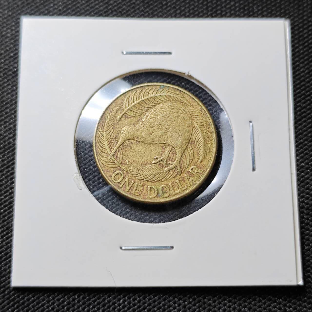 KK钱币收藏小铺   第405期 2月预留时间 周末发货 1990新西兰1元 