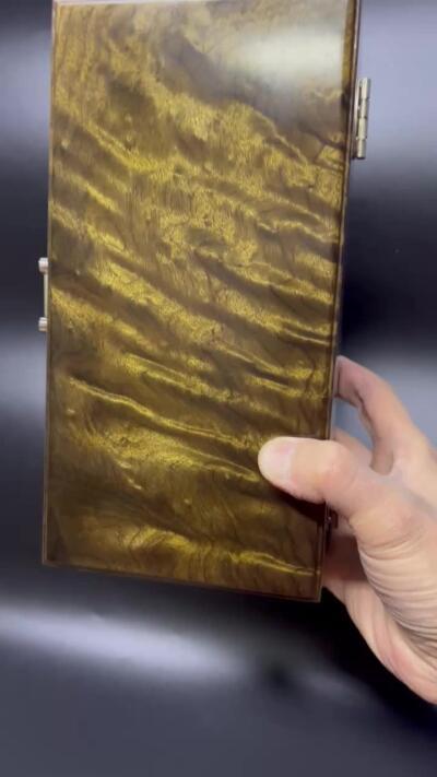 零元拍：金丝楠阴沉木满水波满纹满金丝首饰箱，尺寸：228/117/77MM，送礼盒箱。