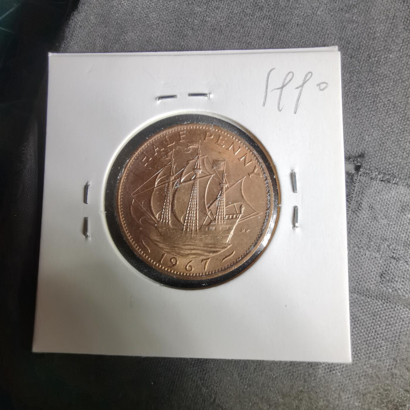 沼泽如烟--第1019场 英国1967年半便士