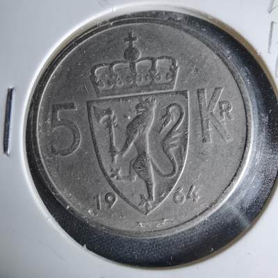 沼泽如烟--第1019场 - 挪威1964年5克朗