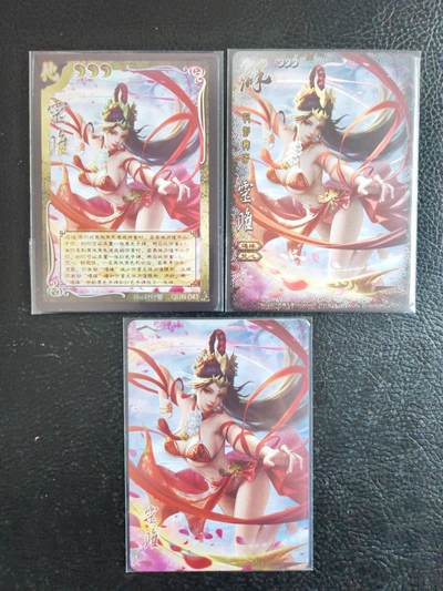 阳大大卡牌拍卖第104期（持续收拍品，周五晚上九点截拍，进群福利早知道） - 鸡腿卡牌 丽人集 灵雎 1套3张