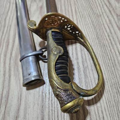 0元起拍勋章 第338期 咸鱼国勋章拍卖专场 3月15日（周日）下午6：00开始 合法未开刃 明治19式尉官指挥刃