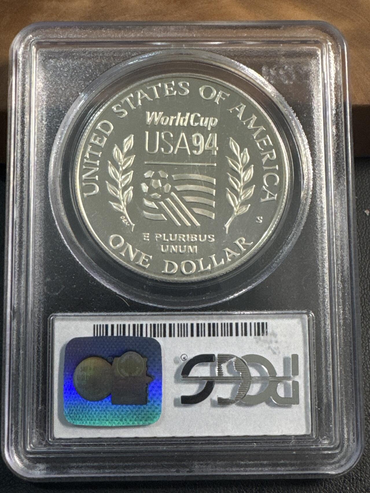 ❤️【币观天下】❤️ 第344期钱币秒杀拍卖场- 2026.3.6周五晚上6点半场 长期征集拍品  1994年美国世界杯纪念银币PCGS MS69