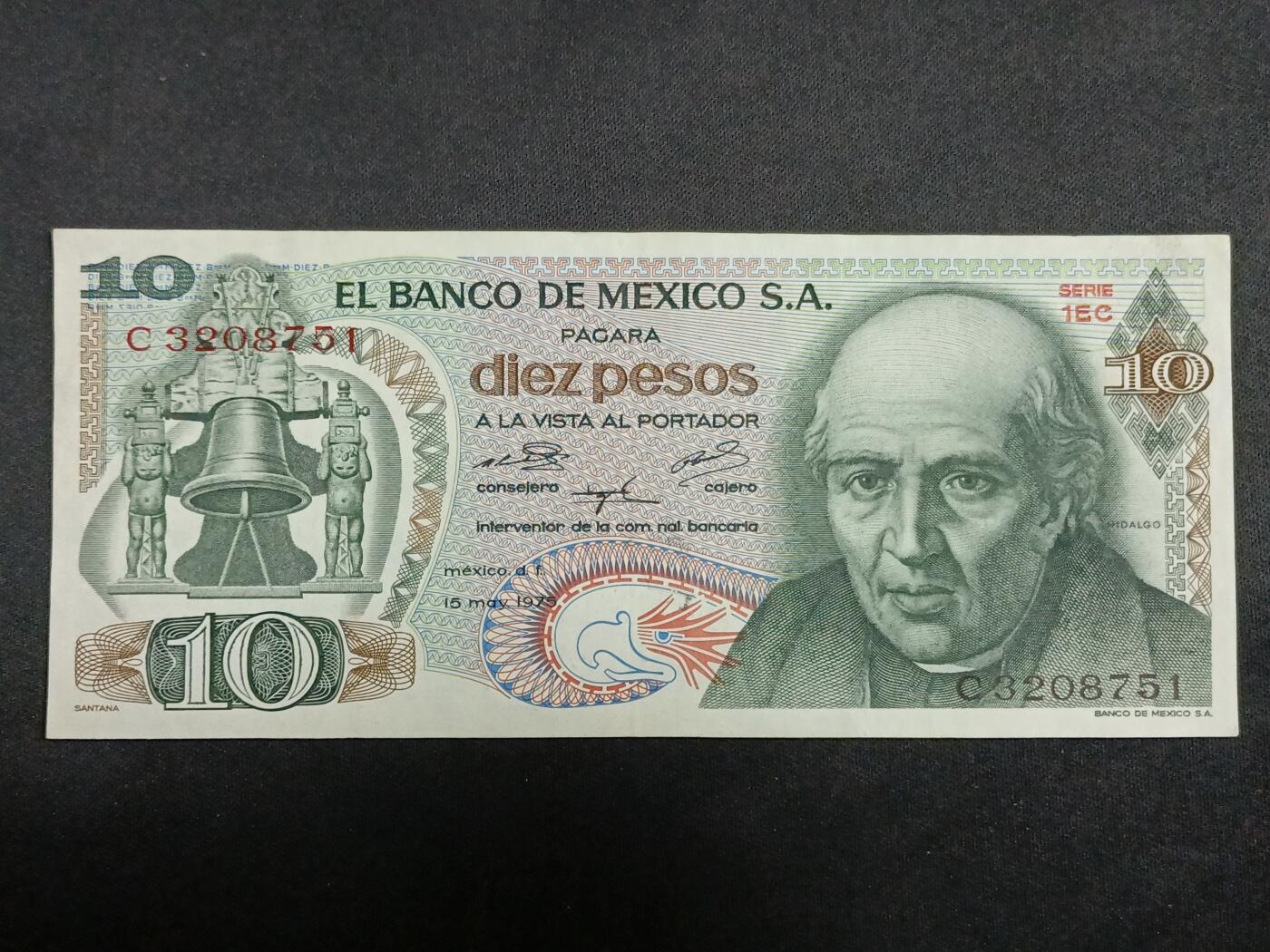 【游宝拍卖】丙午马年第12期 墨西哥-10比索【1979年 近新品相AU】