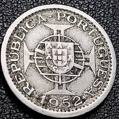 泉币菌-第207场-拍品多 请提前出价 - 1952年 葡属澳门 伍毫镍币 葡版 20mm 