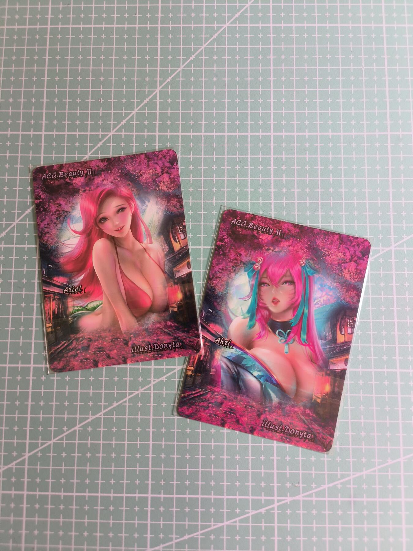 C先生卡牌 第24期  零抽层收拍品，送拍加微私聊 【彩闪】燎原古早《ACG系列》2张