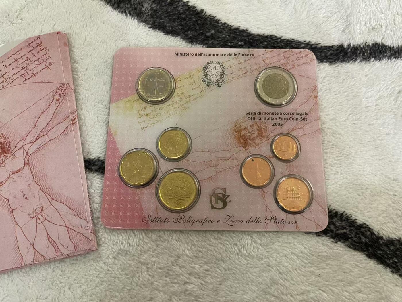 ❤️【币观天下】❤️ 第344期钱币秒杀拍卖场- 2026.3.6周五晚上6点半场 长期征集拍品  意大利2005年官方原装套币 品相如图正常氧化