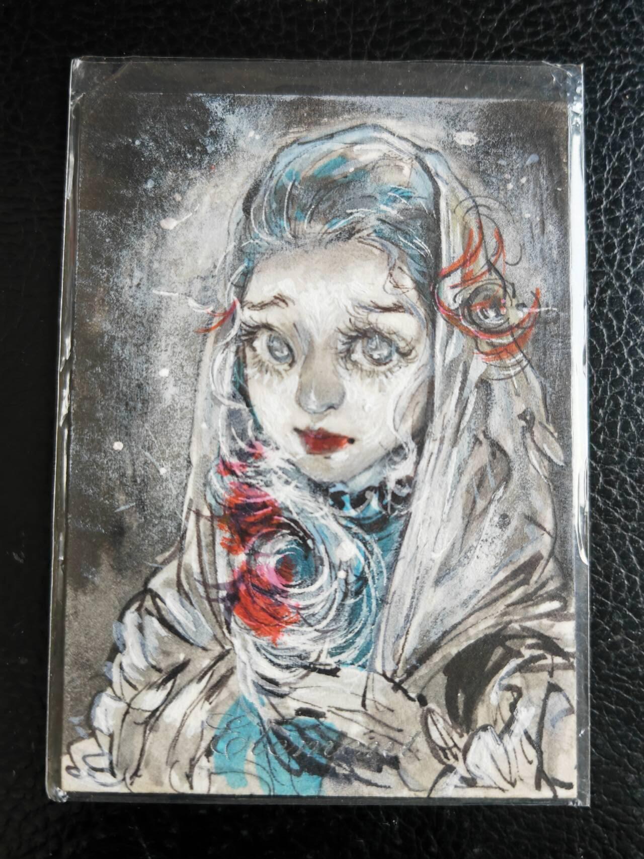 阳大大卡牌拍卖第104期（持续收拍品，周五晚上九点截拍，进群福利早知道） 【手绘卡】女孩-画师谪仙-和光同尘