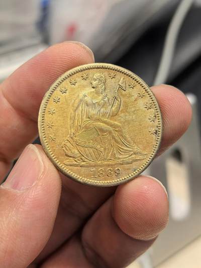 博洋堂世界钱币拍卖第164期（全场包邮） - 美国1869年S版拿旗半圆银币