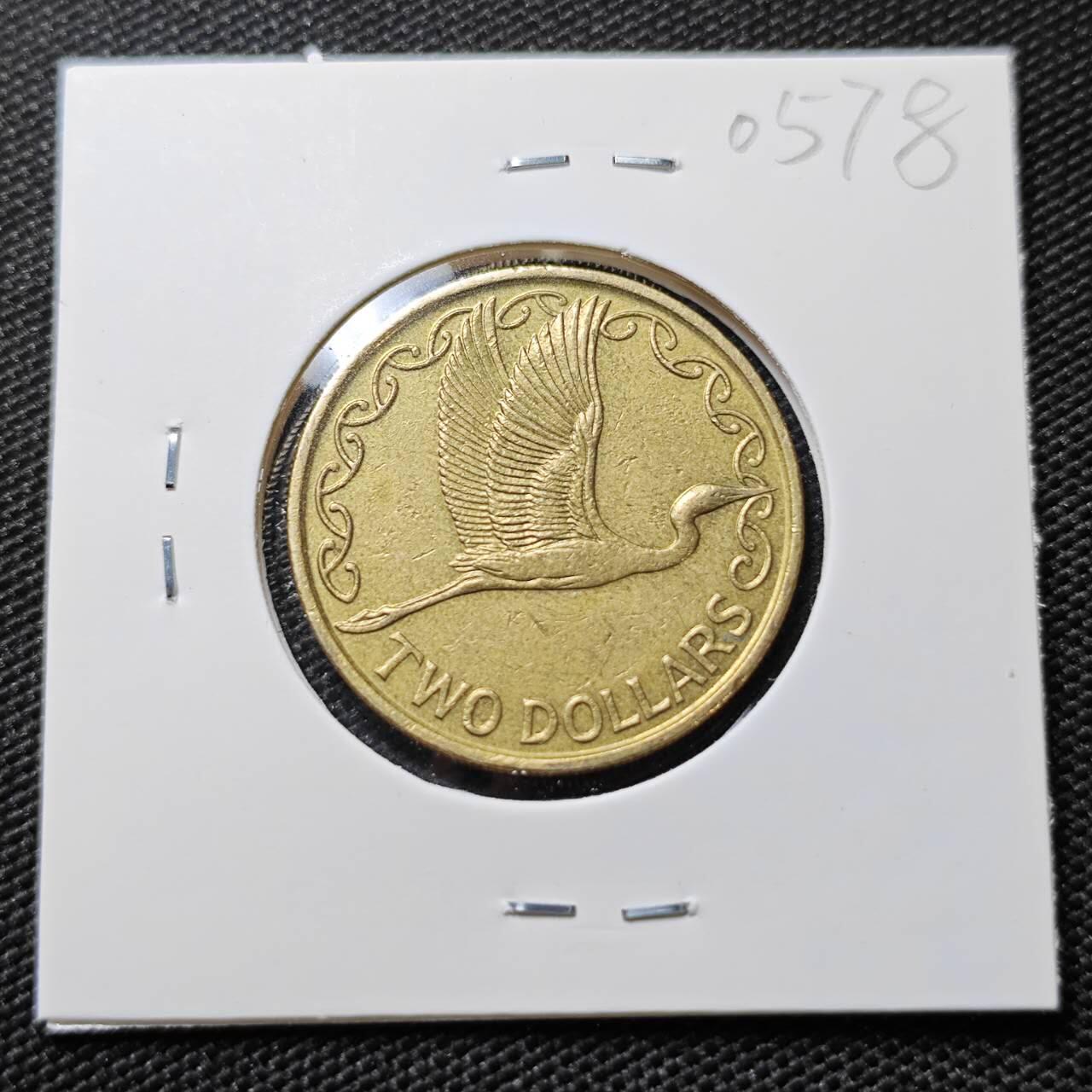 KK钱币收藏小铺   第405期 2月预留时间 周末发货 1990新西兰2元 