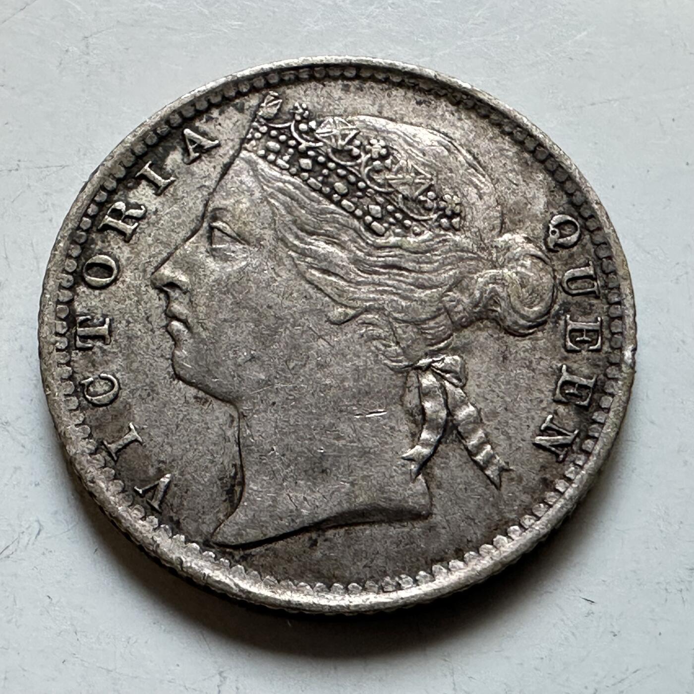 🌹外币初藏🌹🐯2026年第28场   每周二四六晚8️⃣点 接代拍 海峡殖民地 1895年 维多利亚女王 10分银币 80%银 2.71g 18mm