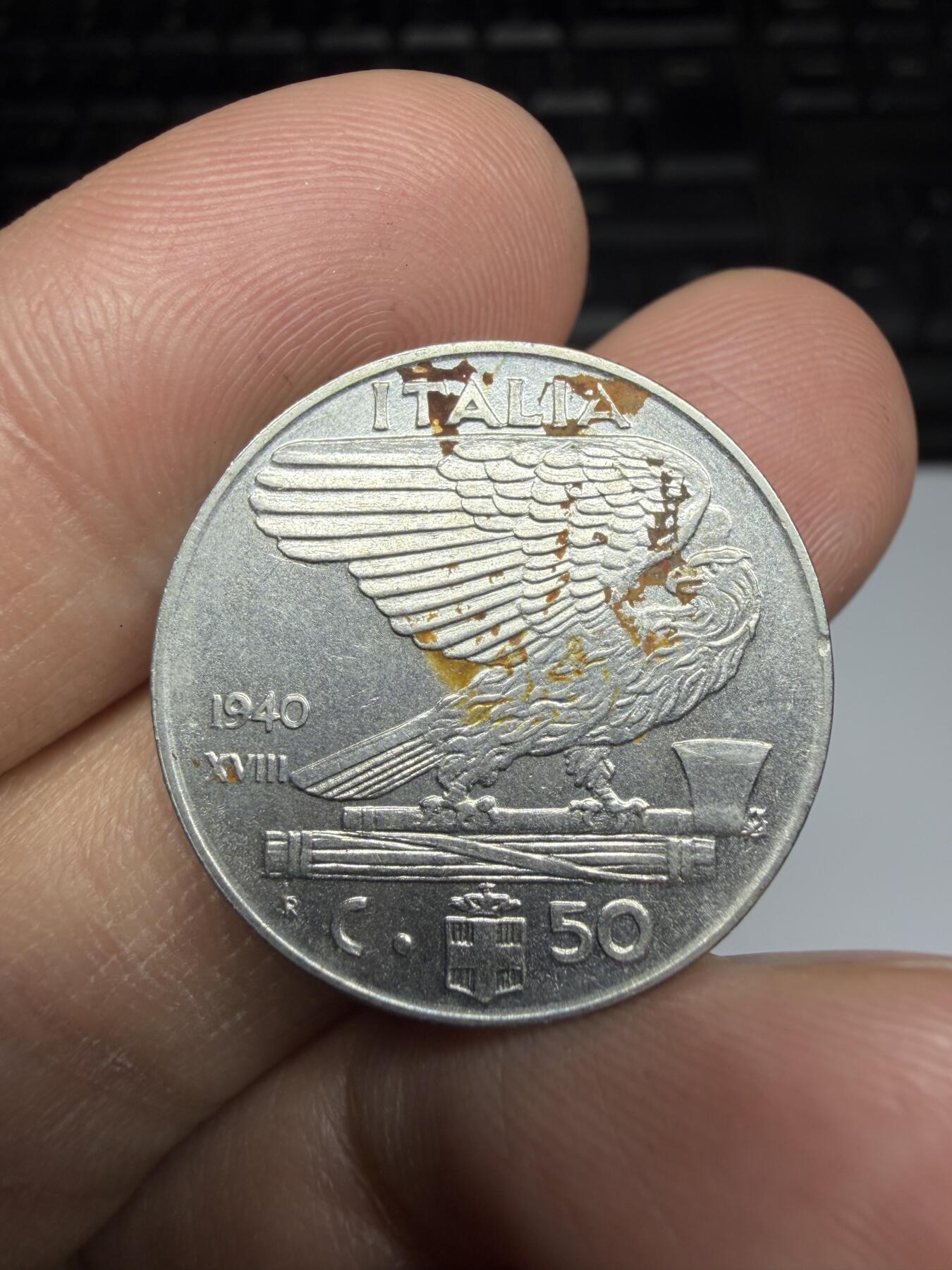 2026年集古藏今外币拍卖第三期-第2场—（总第312拍），可以寄存60天，满160元包邮。 意大利50分