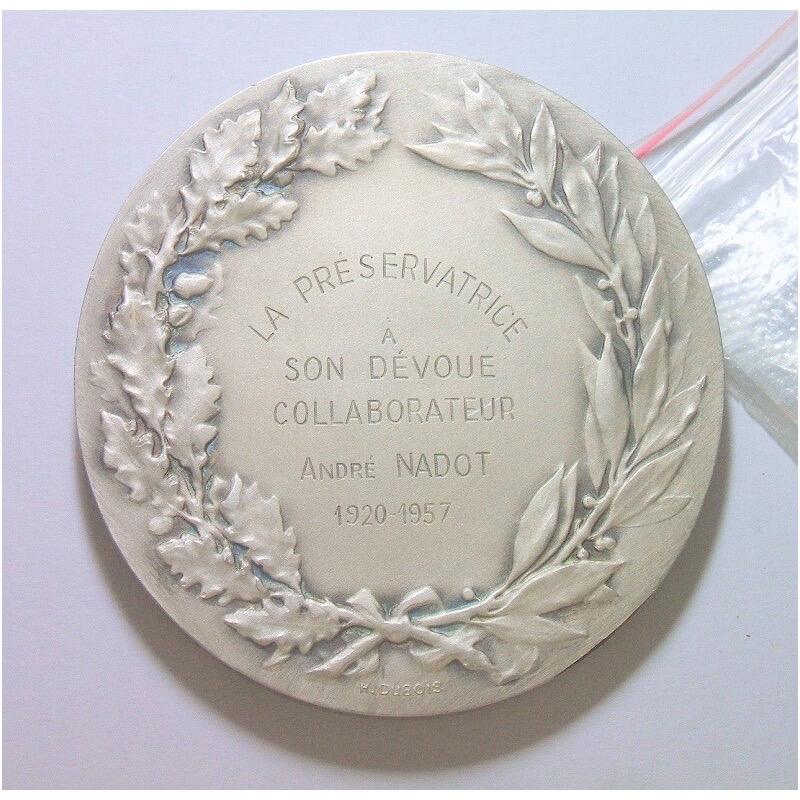 【艺术】法国艺术大章 女神坐像高浮雕精制超大镀银章 68MM 148克