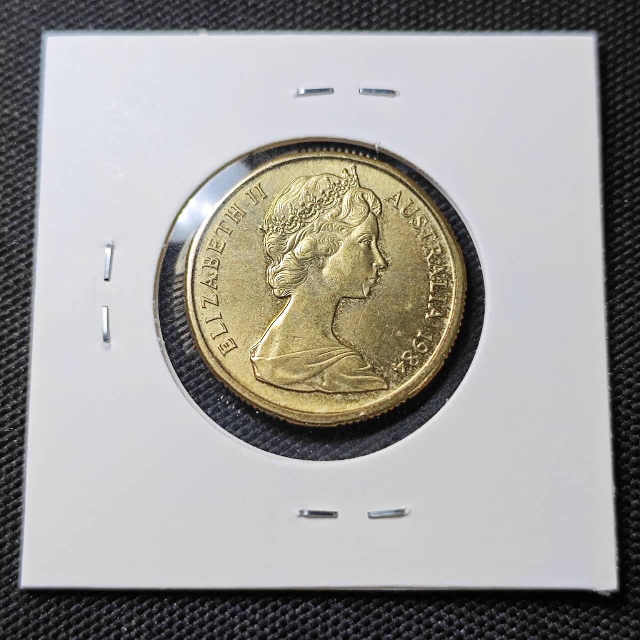 KK钱币收藏小铺   第405期 2月预留时间 周末发货 1984澳大利亚1元 