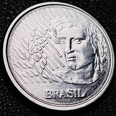 泉币菌-第207场-拍品多 请提前出价 - 橄榄枝女神 巴西10克鲁塞罗硬币 1997年 22mm