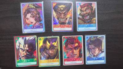 满赠PR！！龙虎卡牌-七八场（满200元包邮，无佣金，每周六结拍，欢迎送拍） - 7张不重复 卡游三国 颜卡