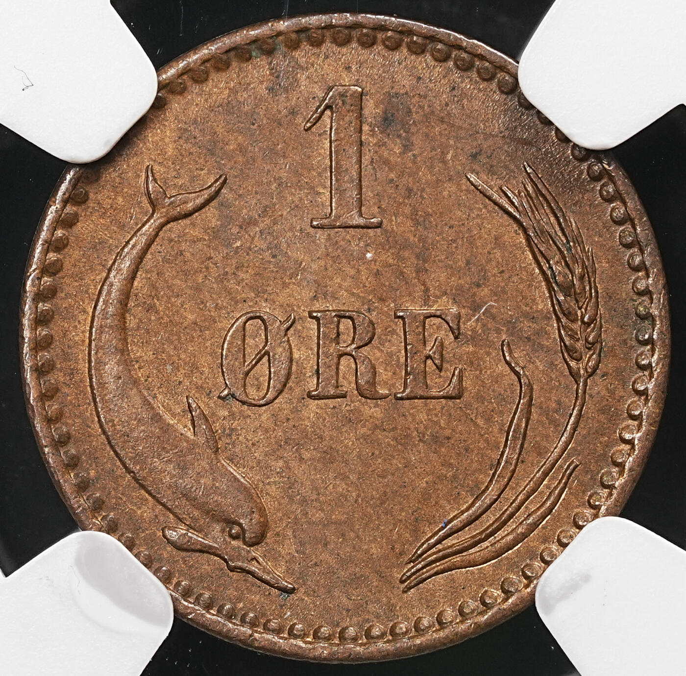 修遠堂世界钱币第107期 NGC评级 丹麦铜币两枚