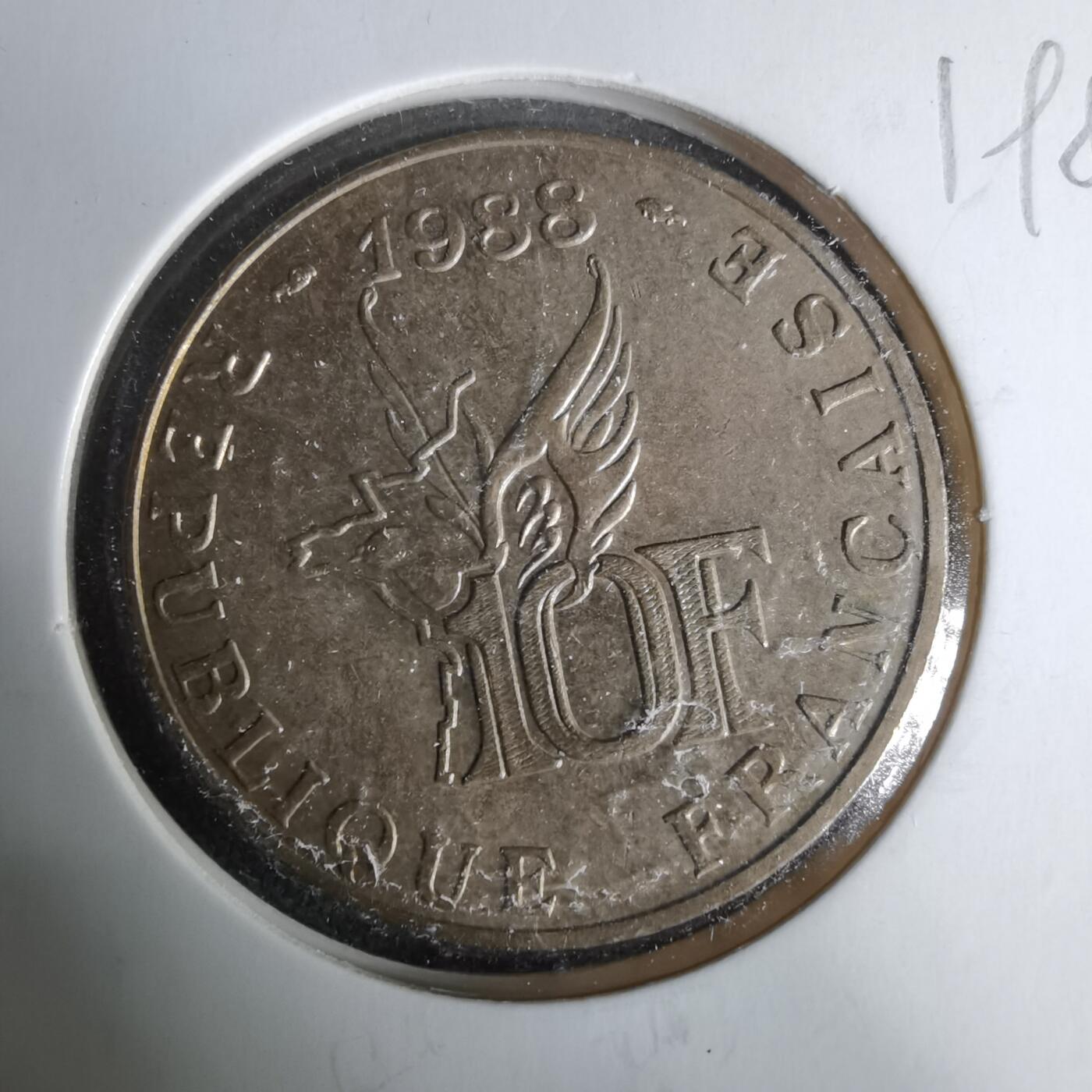 沼泽如烟--第1019场 法国1988年10法郎