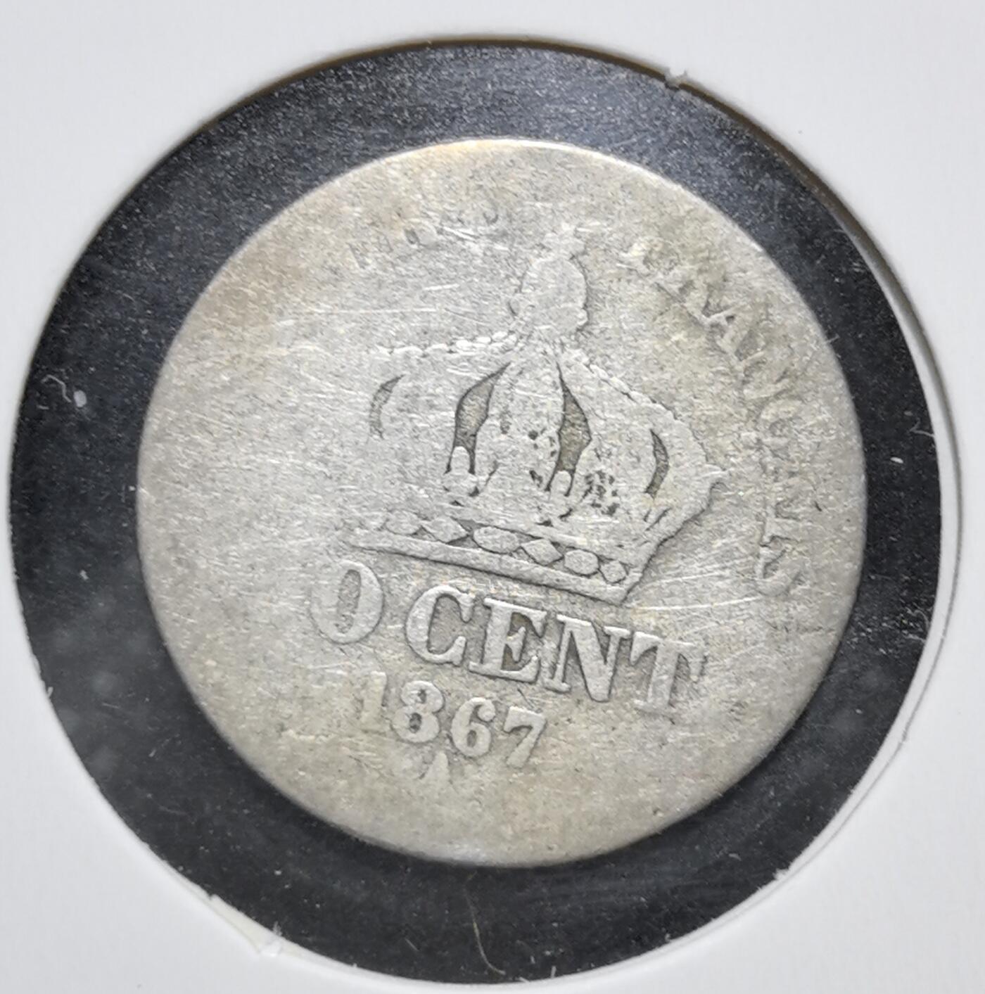 外国优质老铜币银币苏联纪念章，每周六晚九点倒数截拍，满百包邮可寄存，持续收拍 法兰西第二帝国1867年50生丁银币，正面为拿破仑三世头像，背面是帝国皇冠与面值。它见证了第二帝国后期的工业化与对外扩张，三年后普法战争爆发，帝国覆灭，此币也成为那段历史的实物遗存。