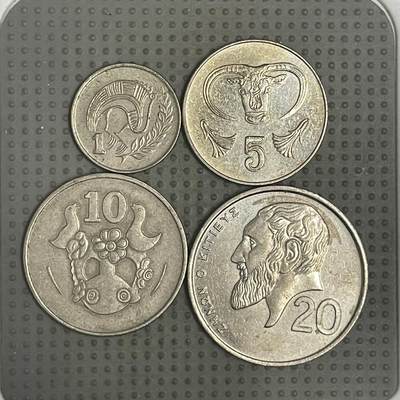 2026年第33场各国散币拍卖（总第183场） - 塞浦路斯4枚