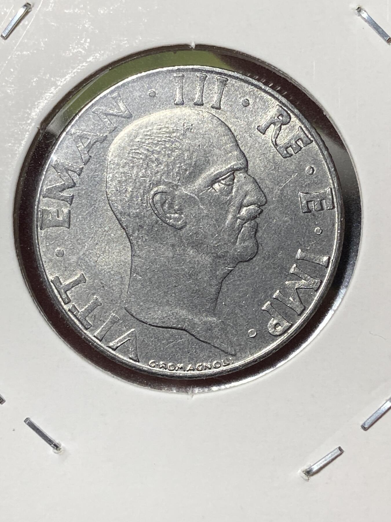 2026年第三十五场(总第二百零四场）外国精品纸夹币场(免佣金) 意大利王国1940年50分(维托里奥·埃马努埃莱三世第四版，XVIII，有磁版)