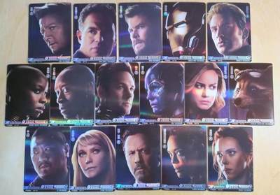 满赠PR！！龙虎卡牌-七八场（满200元包邮，无佣金，每周六结拍，欢迎送拍） - 拉丝彩闪16张 美漫卡牌 真人电影版复仇者联盟系列大头卡