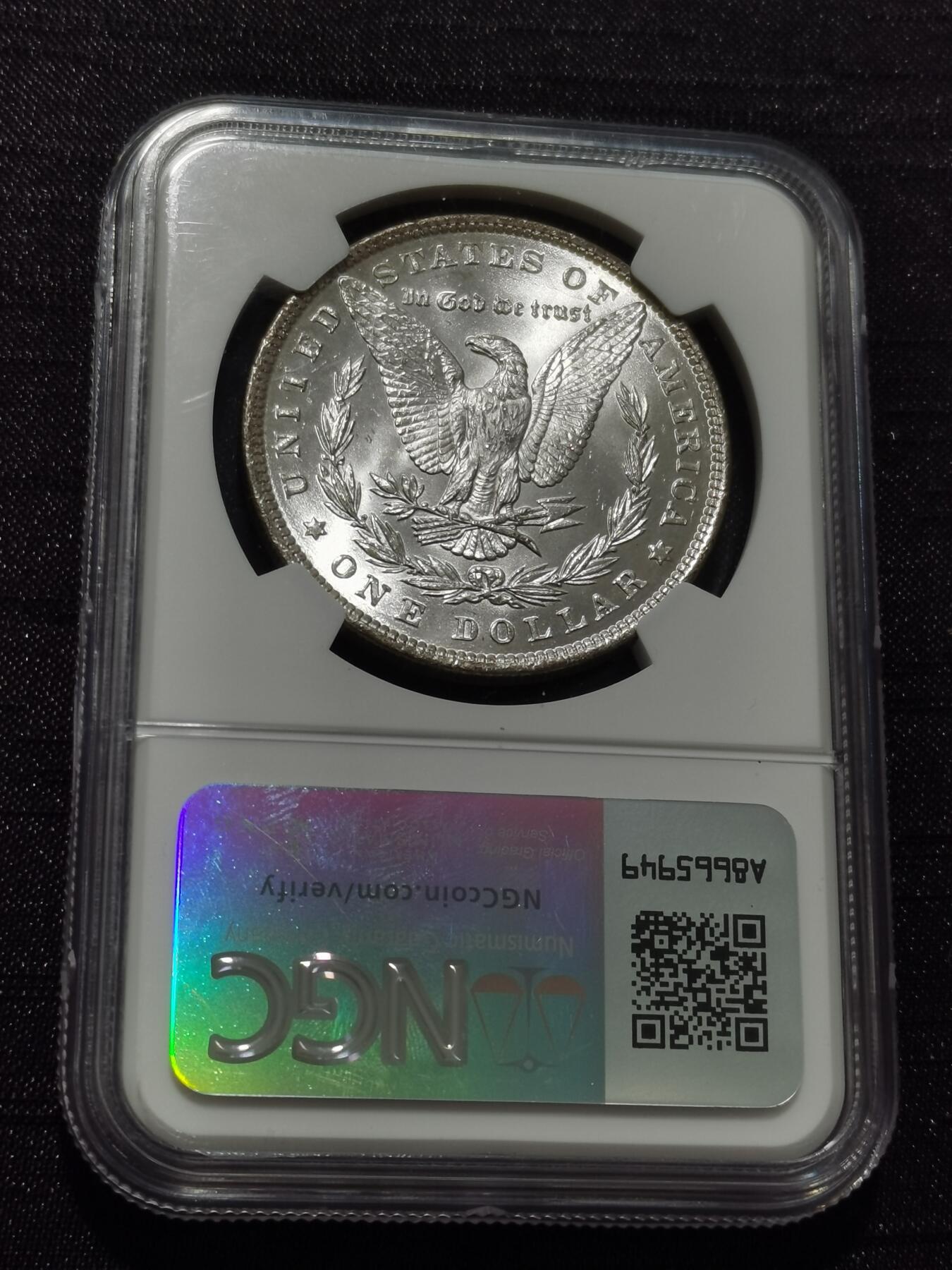 天下钱庄专场欢迎参拍 NGC MS62 1886美国摩根一美元银币