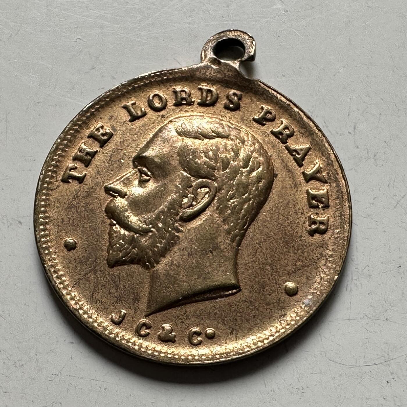 🌹外币初藏🌹🐯2026年第28场   每周二四六晚8️⃣点 接代拍 英国乔治五世 主祷文宗教纪念章