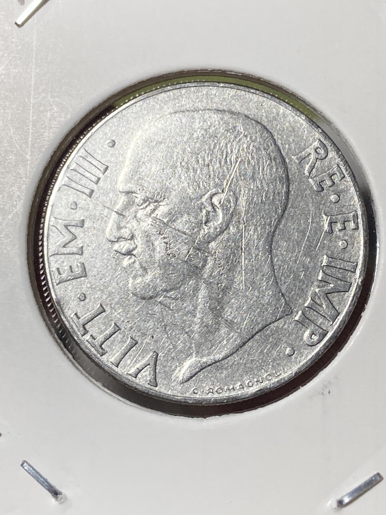 2026年第三十五场(总第二百零四场）外国精品纸夹币场(免佣金) 意大利王国1939年20分(维托里奥·埃马努埃莱三世时期第四版，XVII，有磁版)